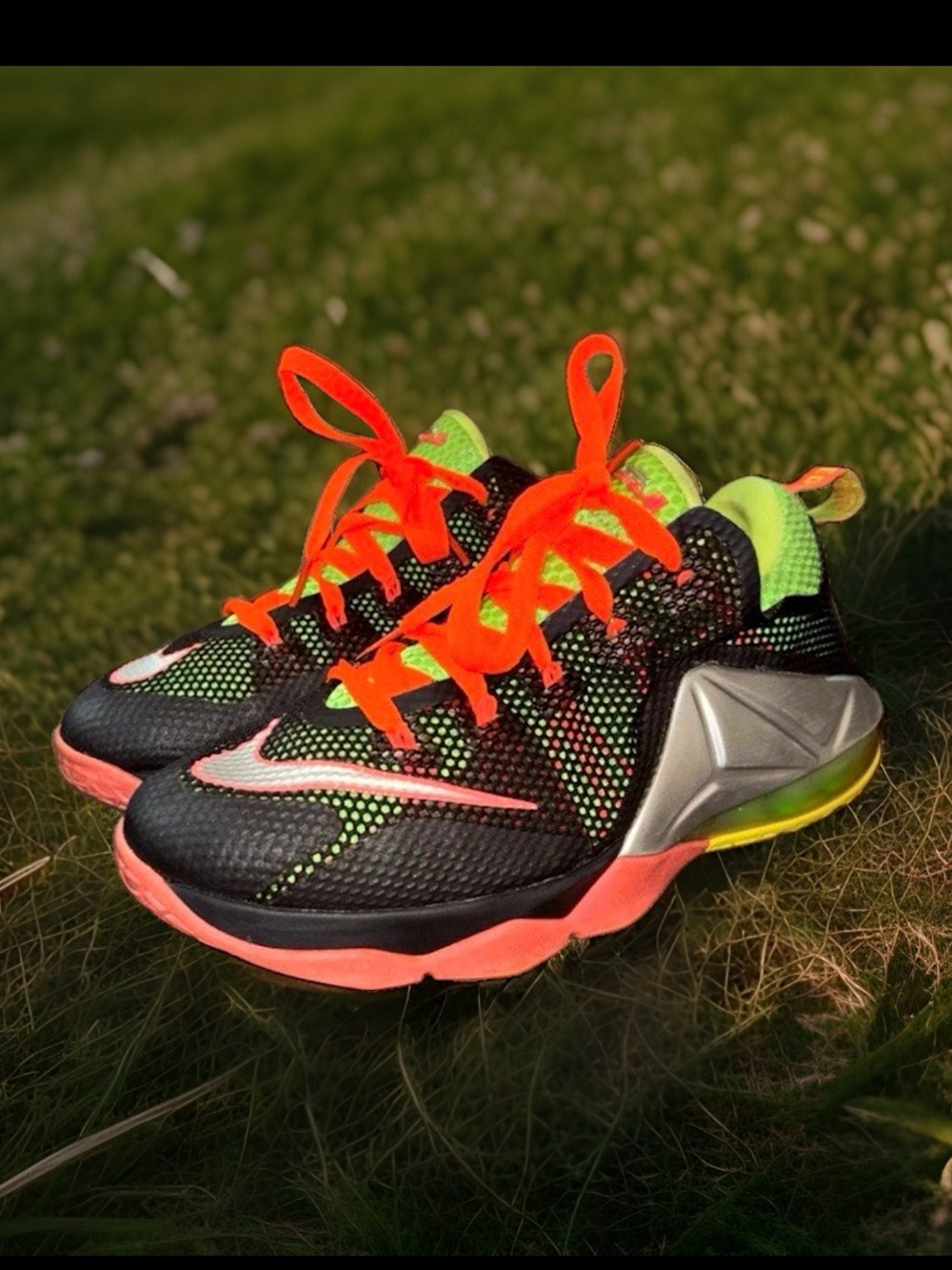 Nike LeBron 12 Low 'Remix' (Style Code: the 724557-003),Youth size 5Y